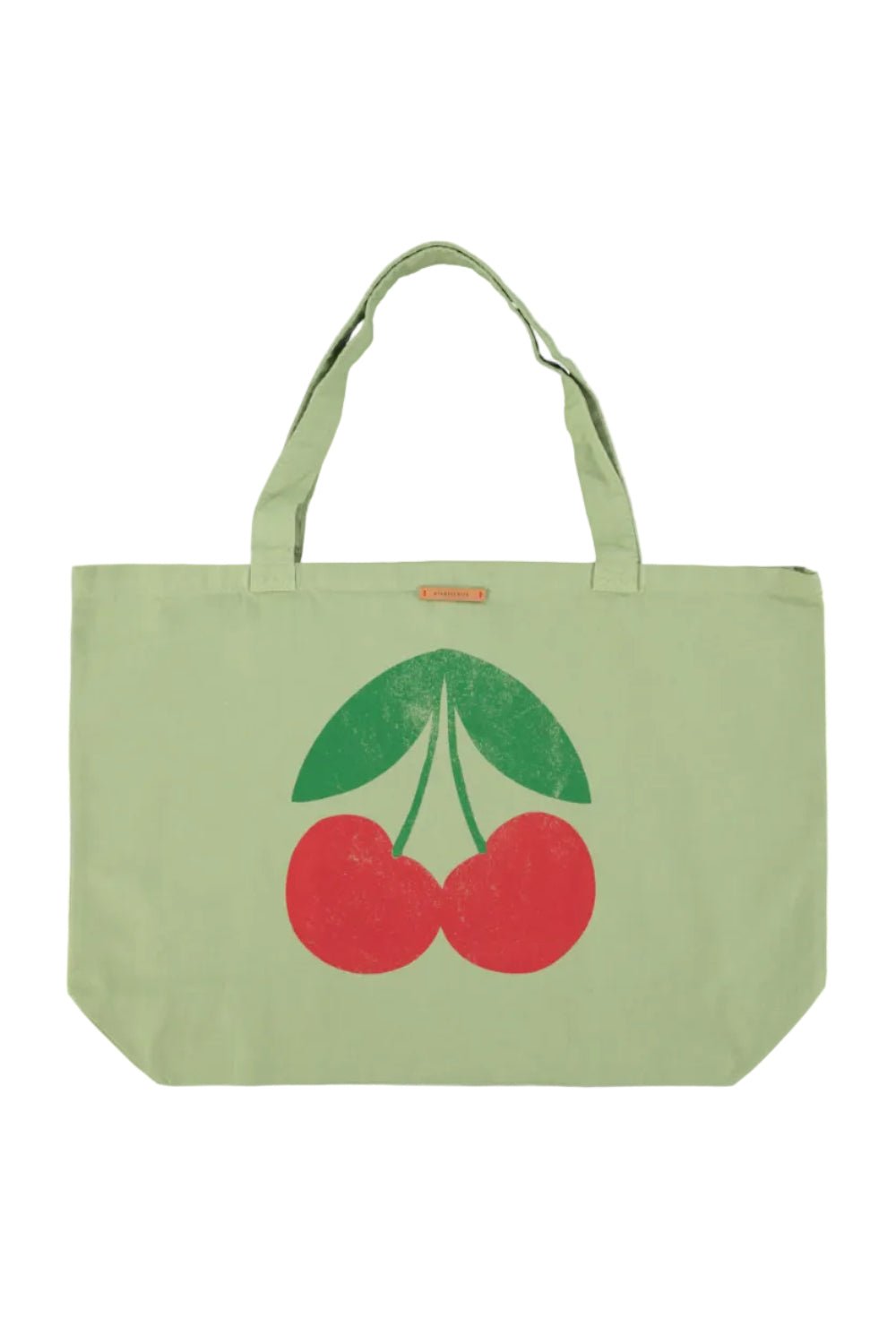 Piupiuchick XL bag | light olive w/ cherry print