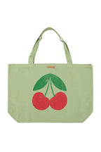 Piupiuchick XL bag | light olive w/ cherry print