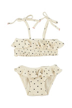 Piupiuchick bikini | ecru w/ black hearts