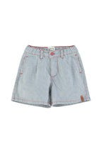 Piupiuchick boy shorts | ecru w/ indigo stripes