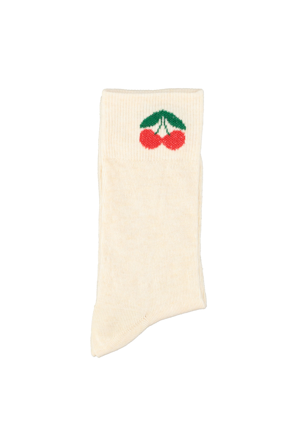 Piupiuchick socks | ecru w/ cherry print