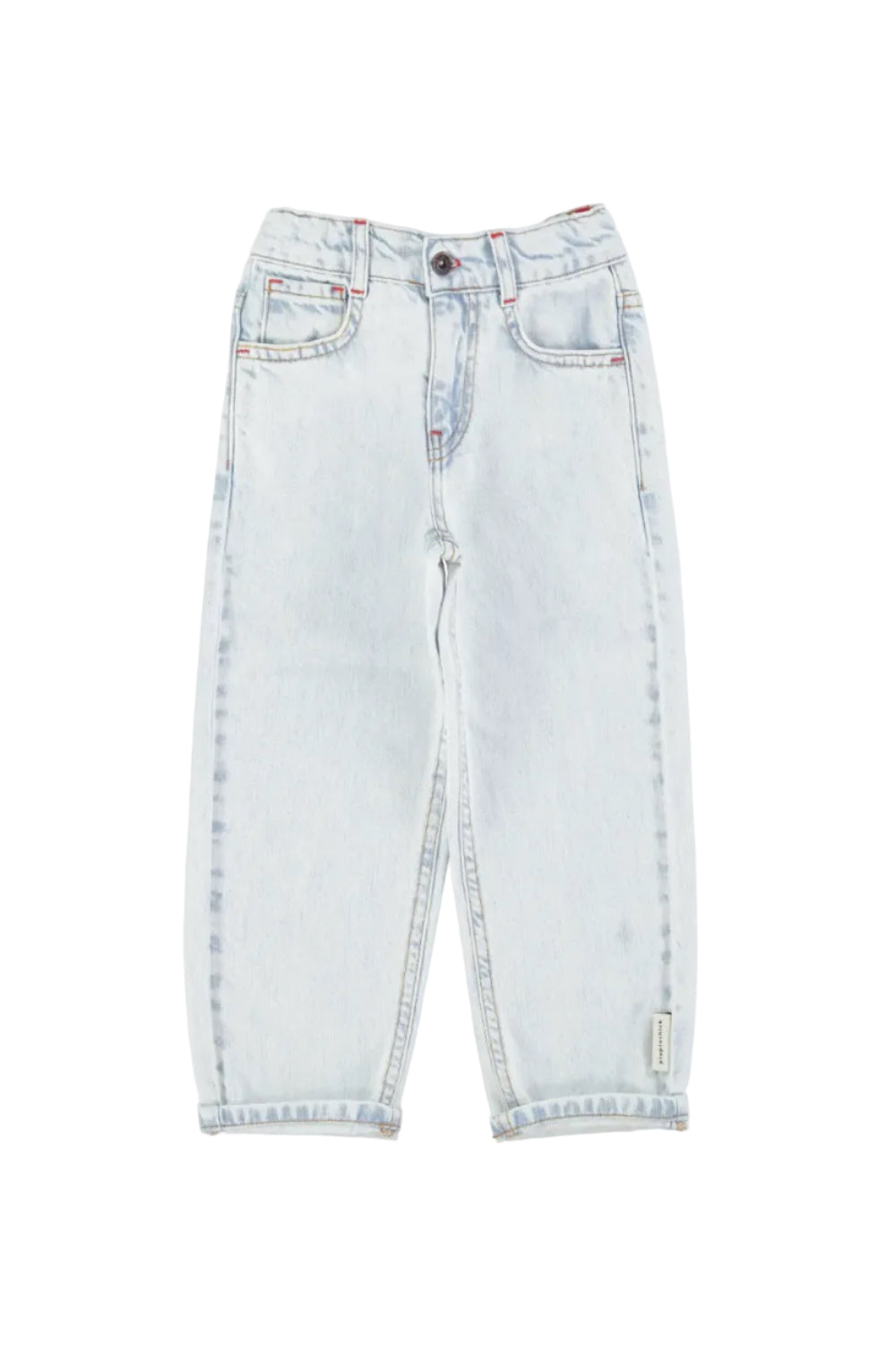 Piupiuchick unisex trousers | washed light blue denim