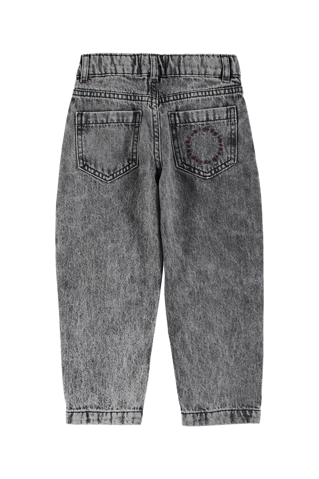 Piupiuchick mom fit trousers | washed black denim