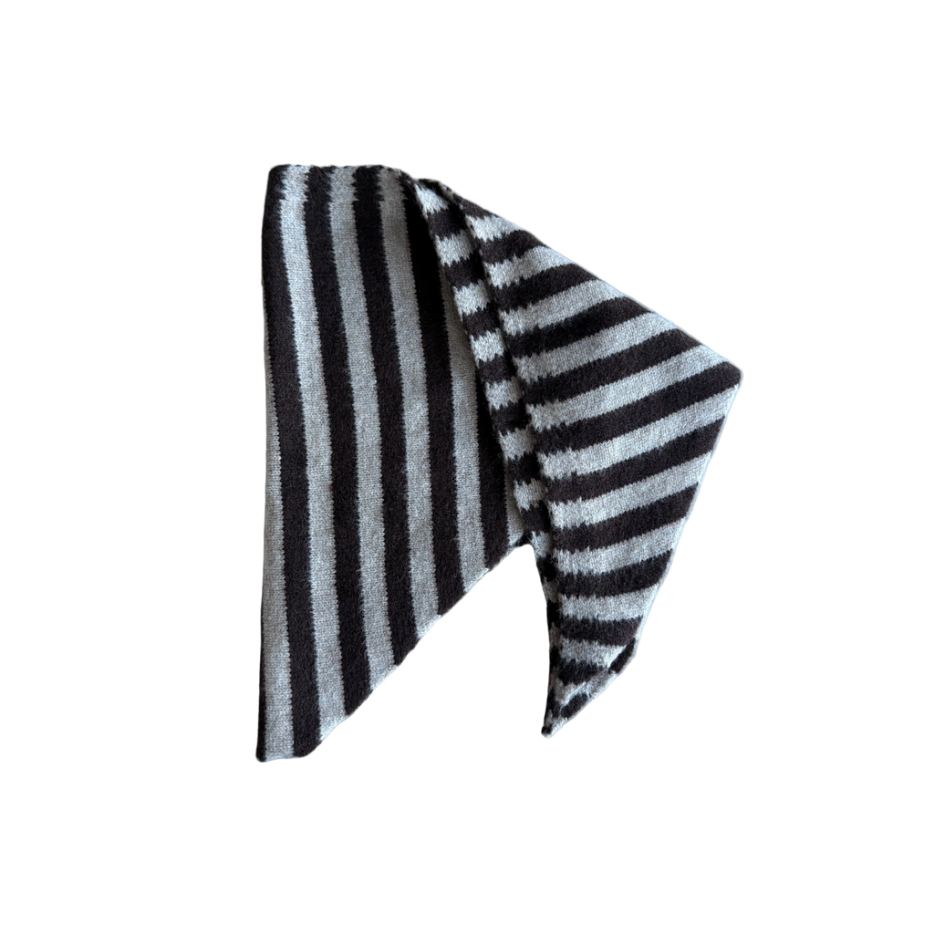 Striped scarf | brown