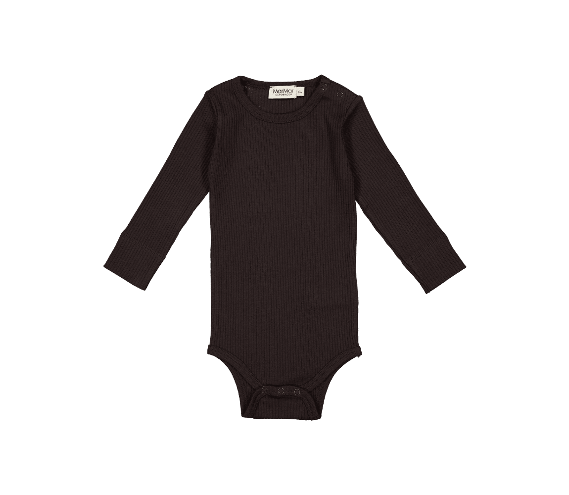 MarMar Copenhagen plain body LS | dark chocolate