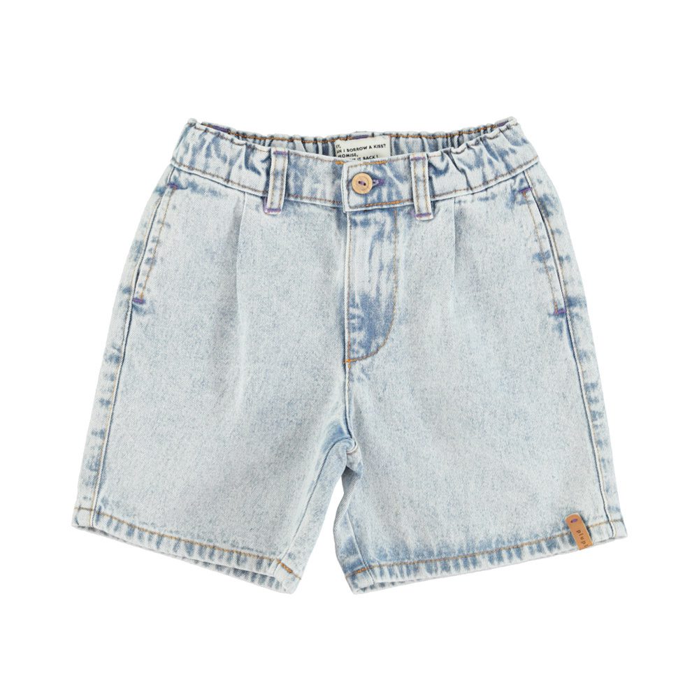 Piupiuchick boy shorts | washed blue denim