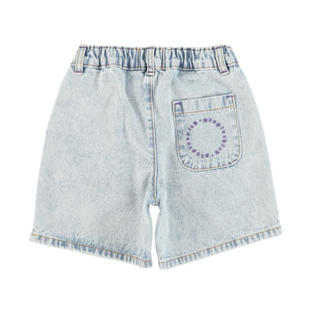 Piupiuchick boy shorts | washed blue denim
