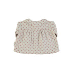 Piupiuchick peter pan collar blouse | taupe little flowers