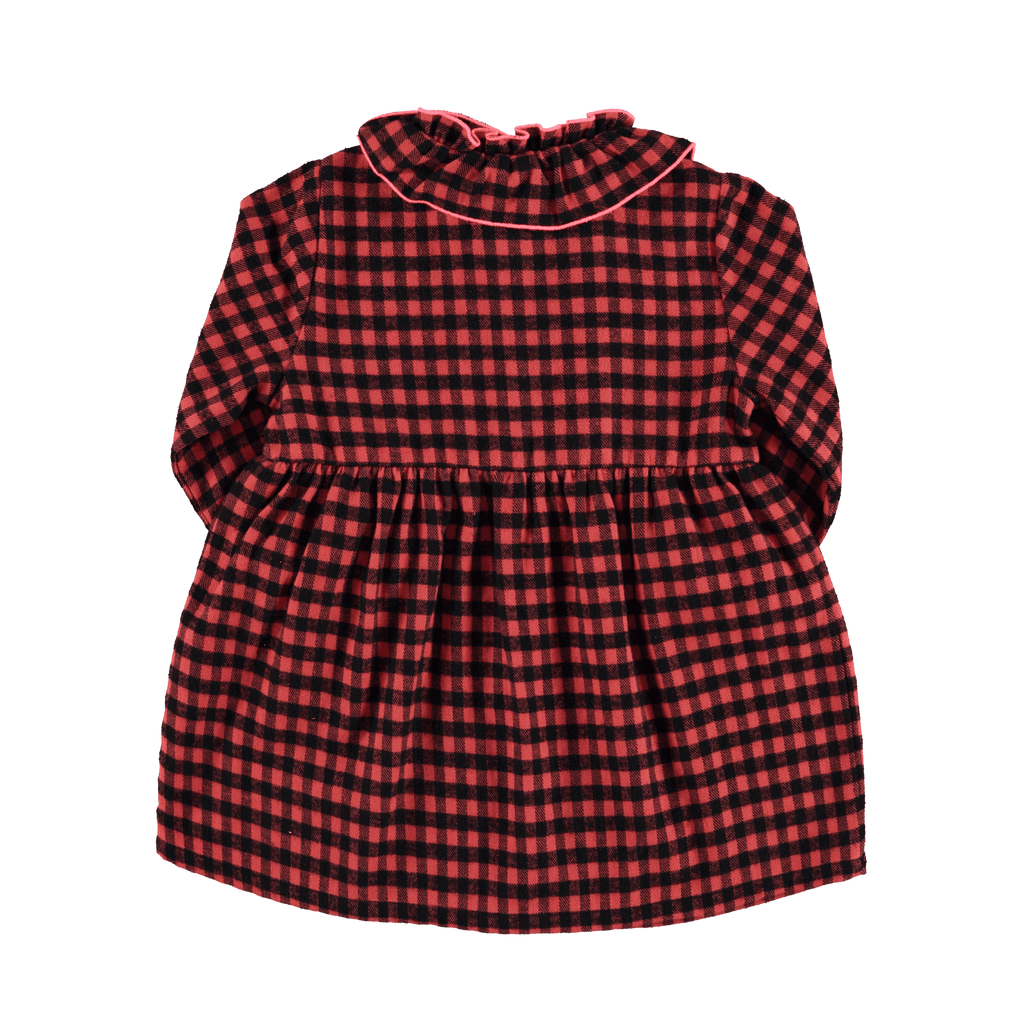 Piupiuchick short dress | red & black vichy
