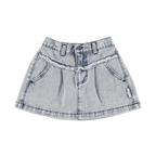 Piupiuchick short skirt | washed light blue