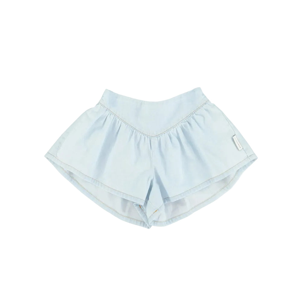 Piupiuchick skorts | light blue chambray