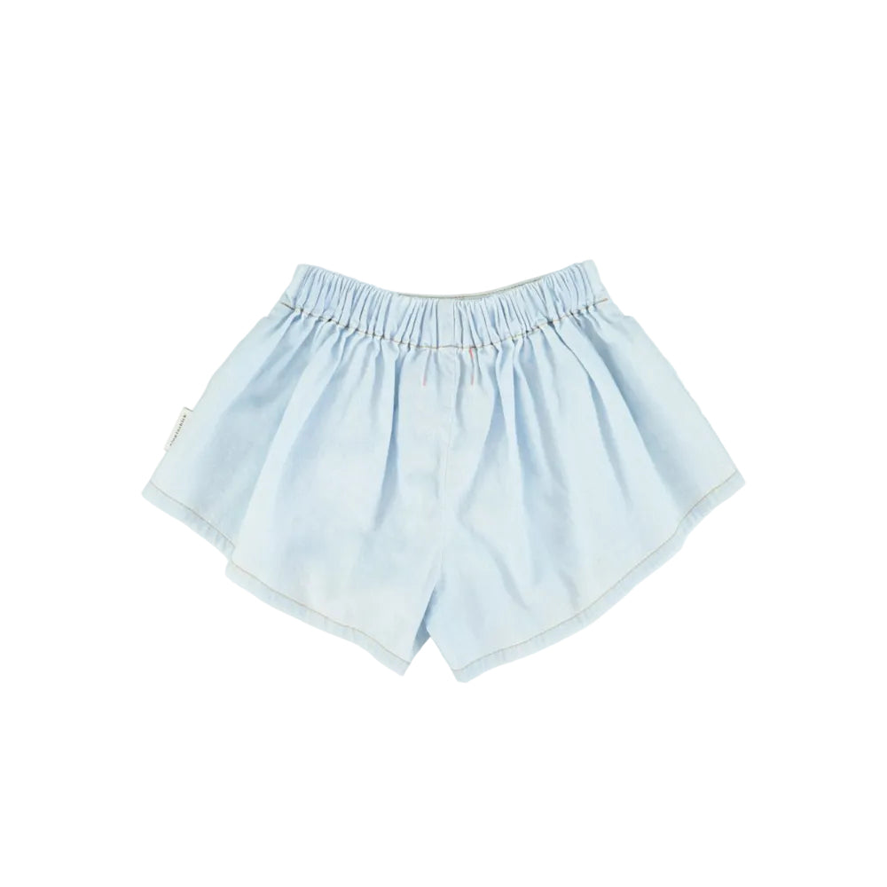 Piupiuchick skorts | light blue chambray