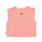 Piupiuchick sleeveless t´shirt | pink w/ "camp tapawingo" print