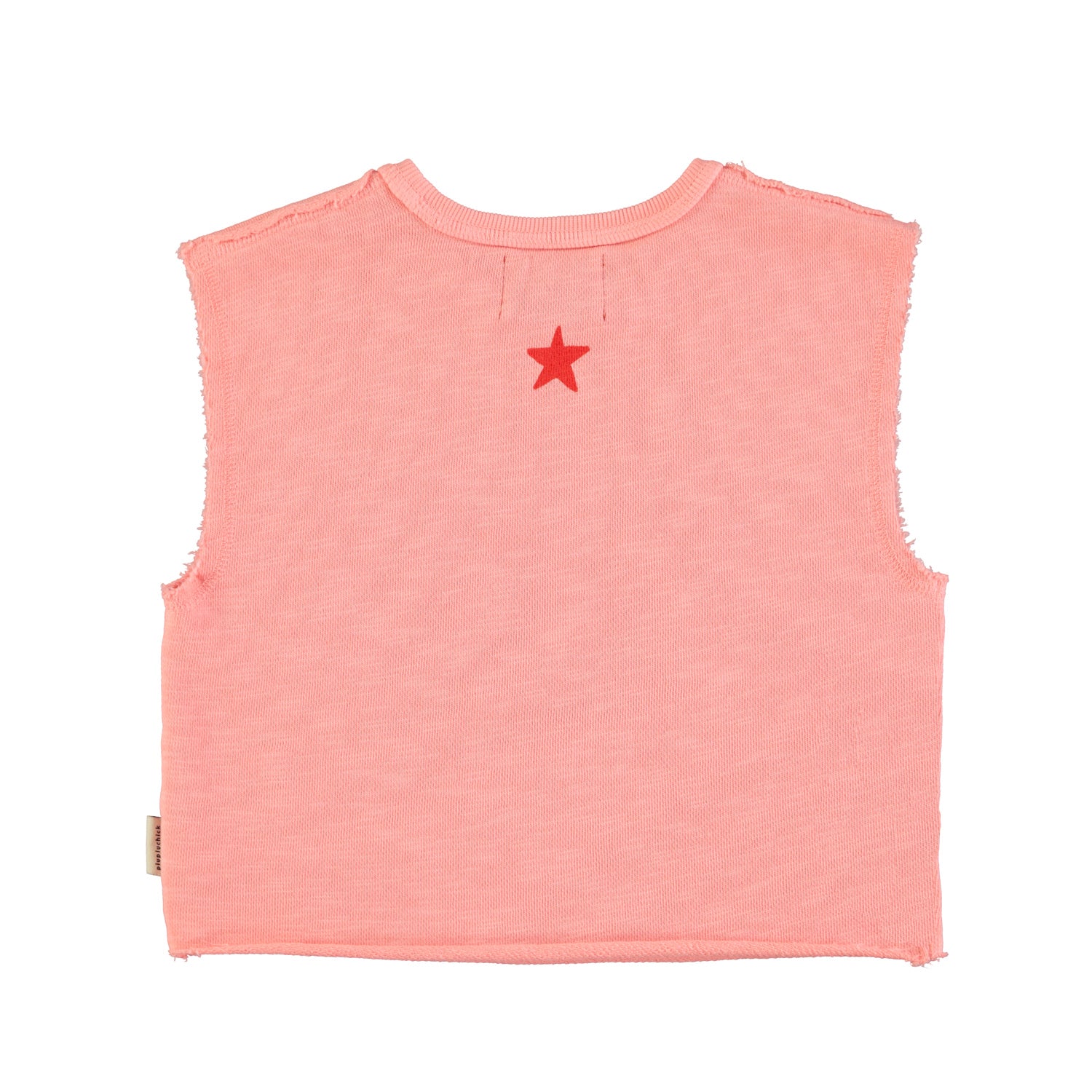 Piupiuchick sleeveless t´shirt | pink w/ "camp tapawingo" print