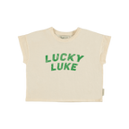 Piupiuchick t'shirt | ecru w/ "lucky luke" print