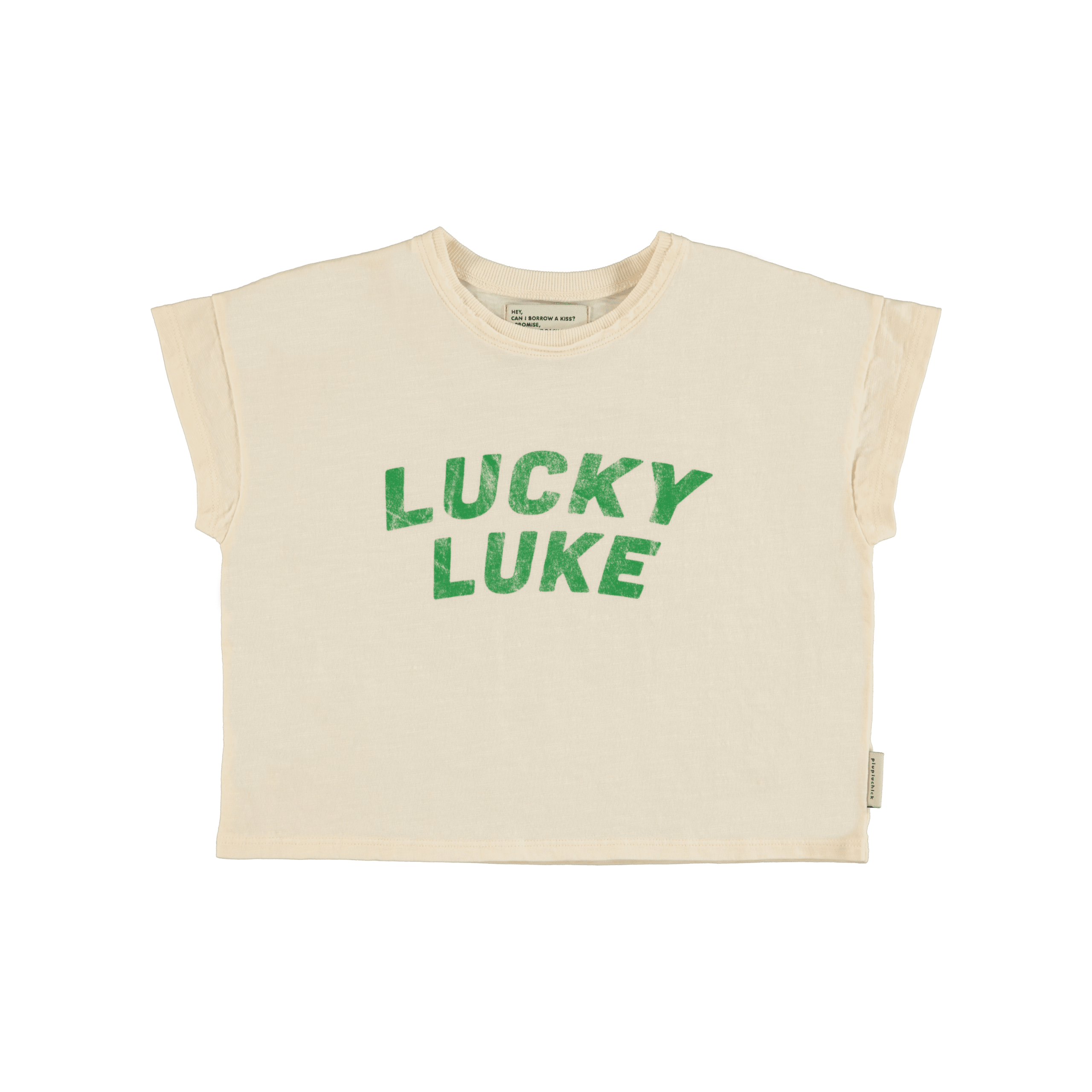 Piupiuchick t'shirt | ecru w/ "lucky luke" print