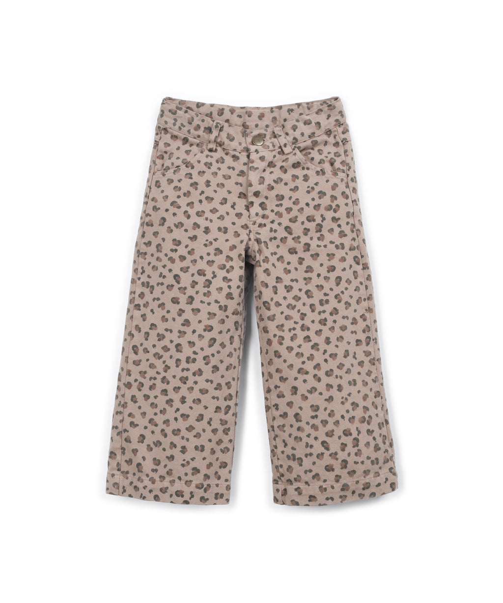 Play Up animal print twill pants | drawing