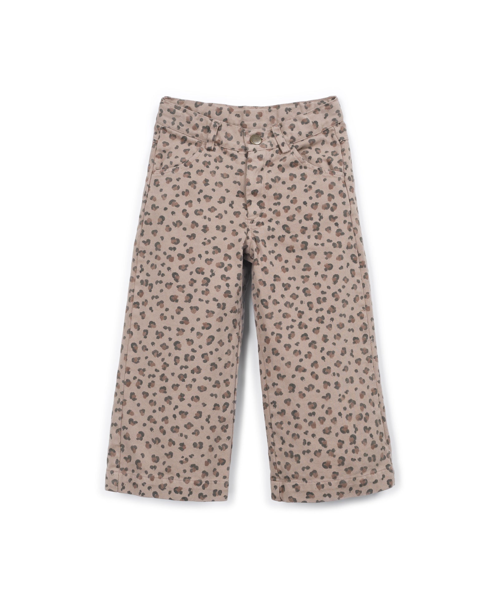 Play Up animal print twill pants | drawing