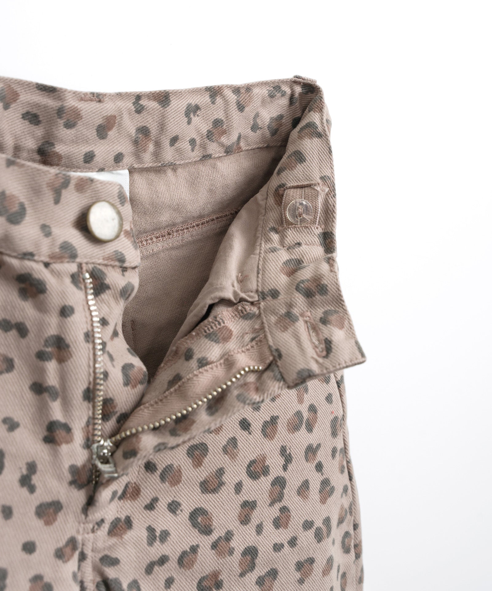 Play Up animal print twill pants | drawing