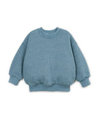 Play Up fleece sweater | cyanotype