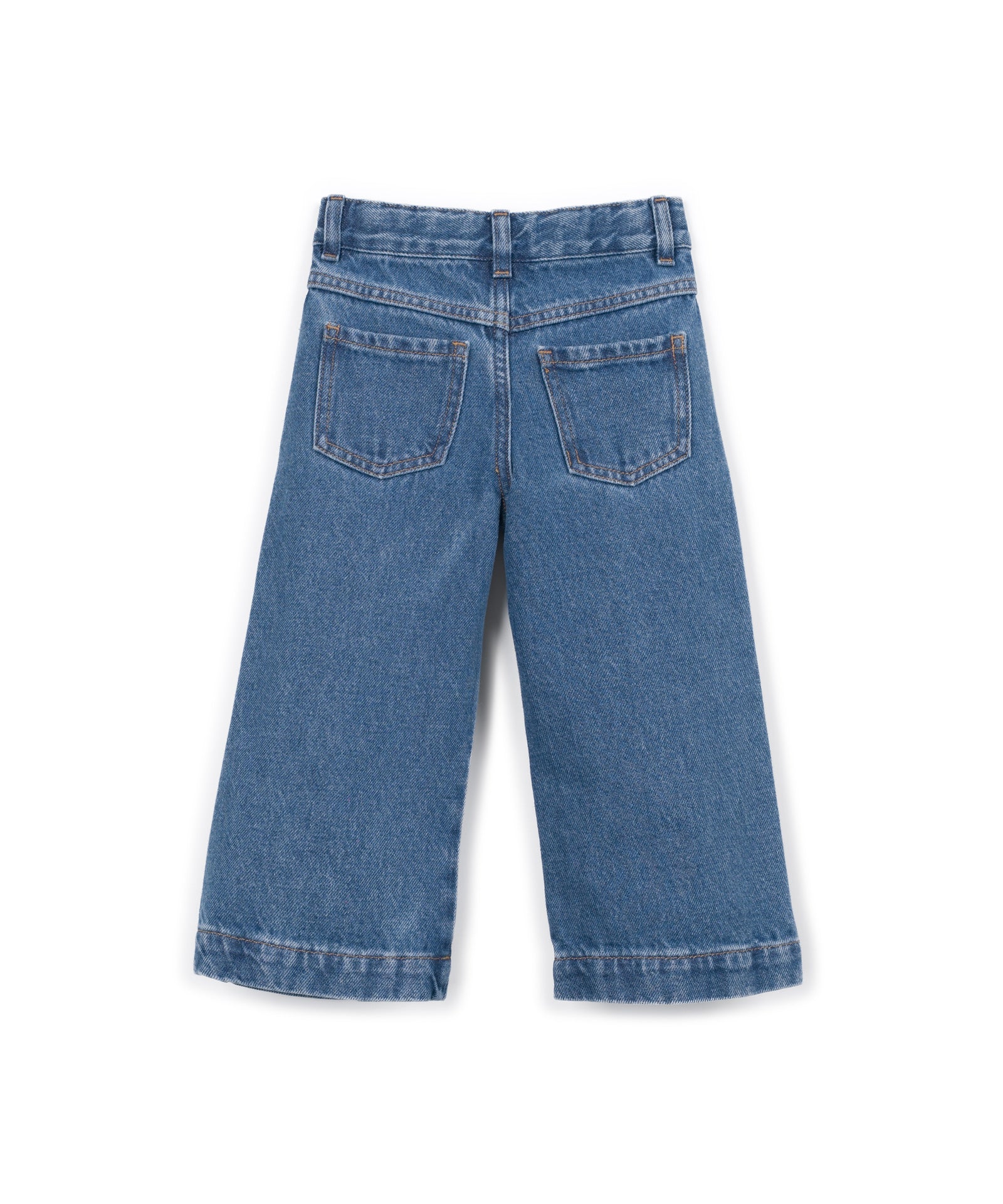 Play Up wide leg denim pants | blue denim