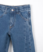 Play Up wide leg denim pants | blue denim