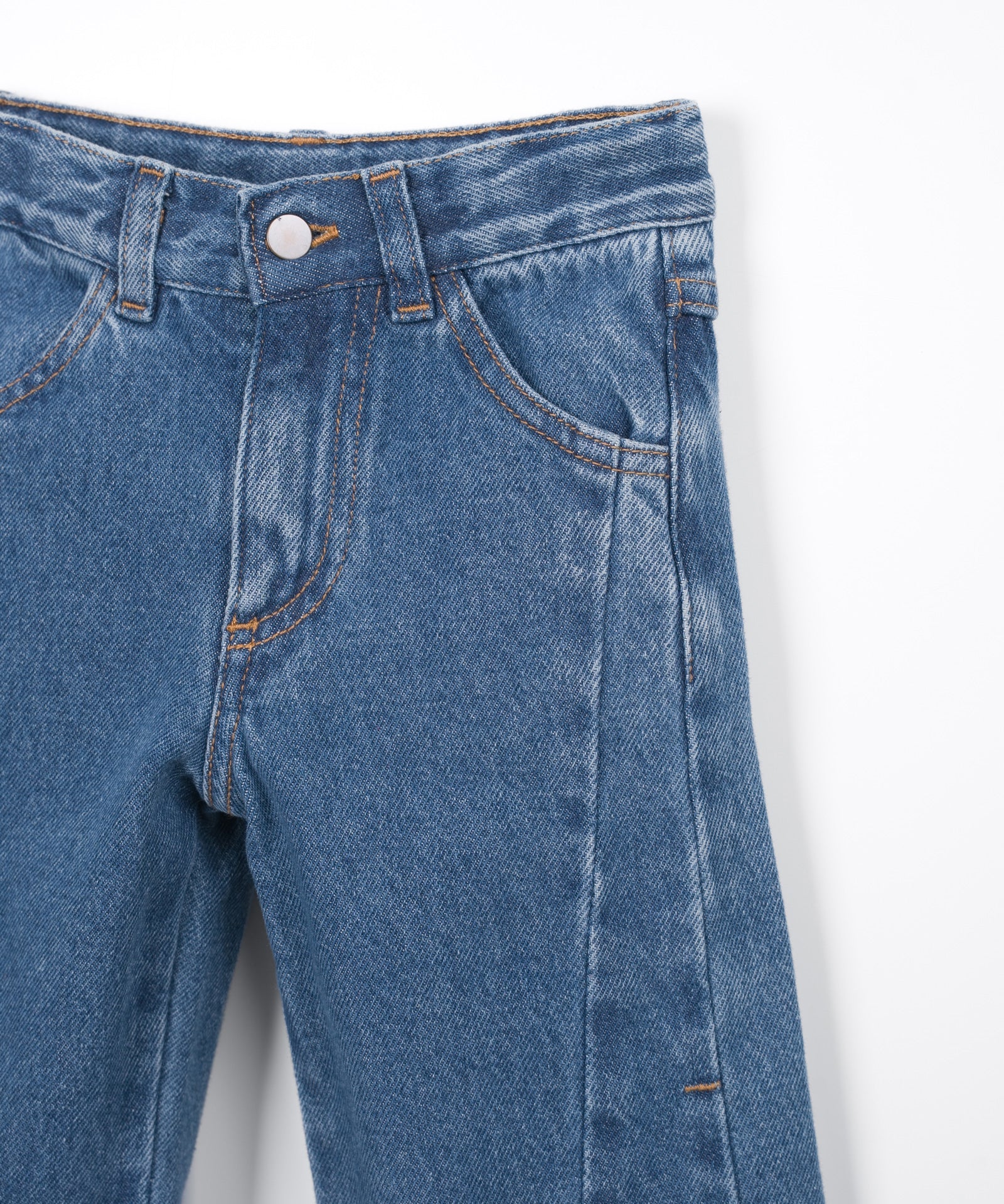 Play Up wide leg denim pants | blue denim
