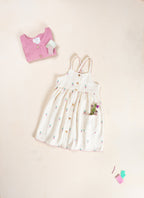 Play Up woven dress | pineapple