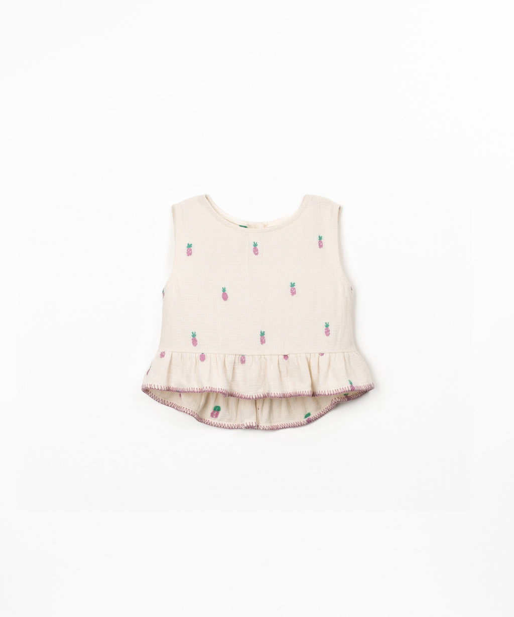 Play Up woven top | pineapple
