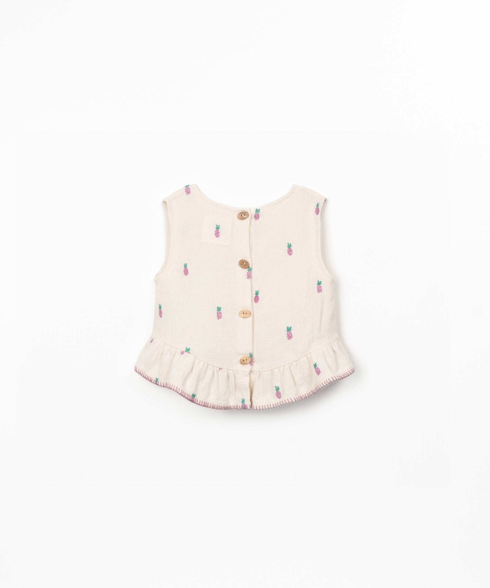 Play Up woven top | pineapple