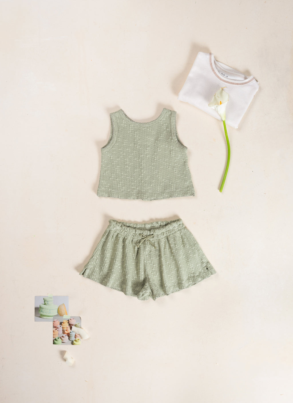 Play Up embellished piqué top | texture