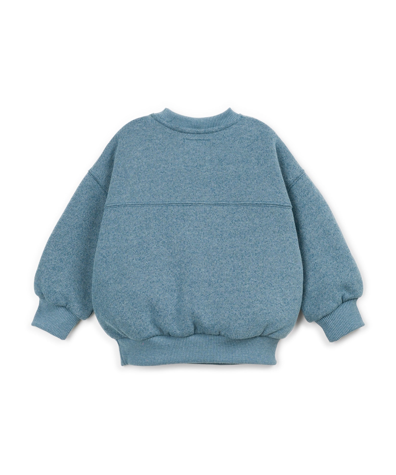 Play Up fleece sweater | cyanotype