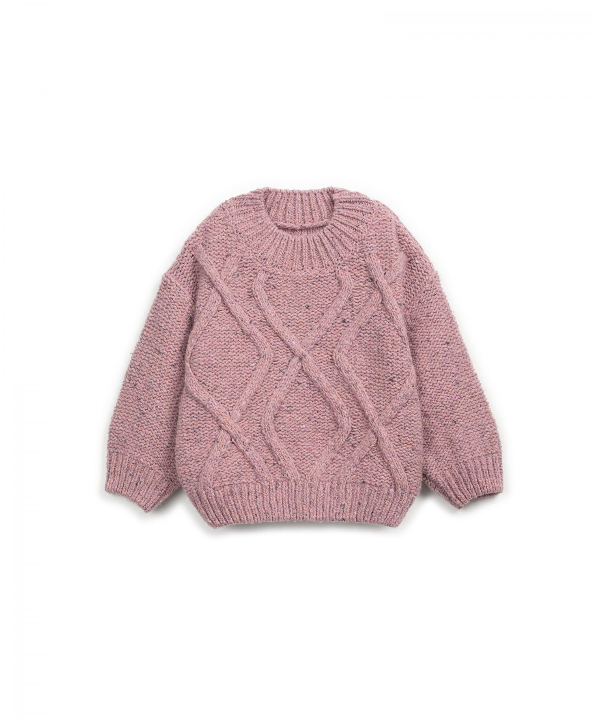 Play up knitted sweater | rose