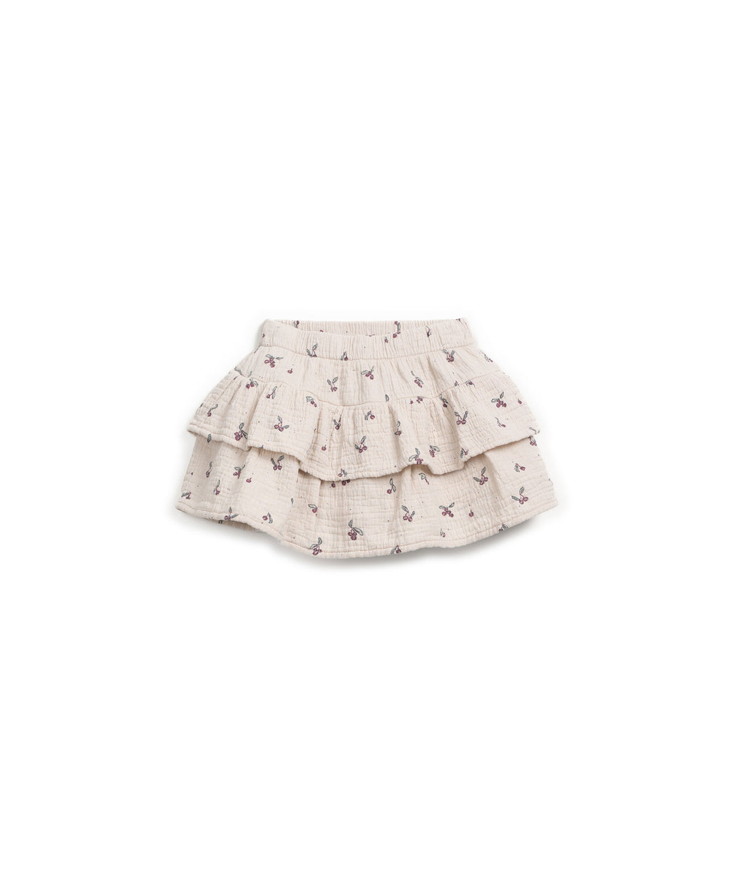 Play up printed ruffle skort | tones