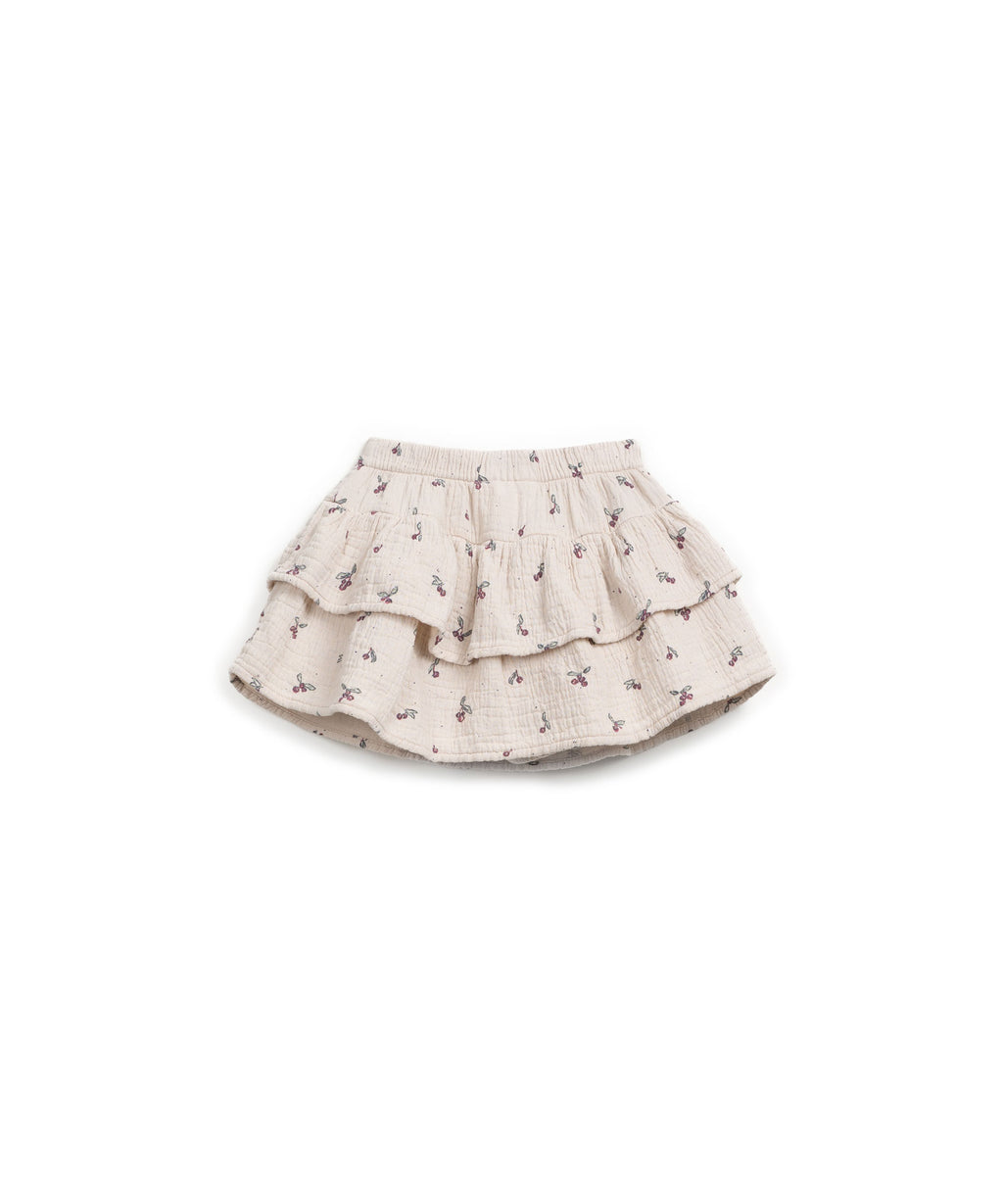 Play up printed ruffle skort | tones