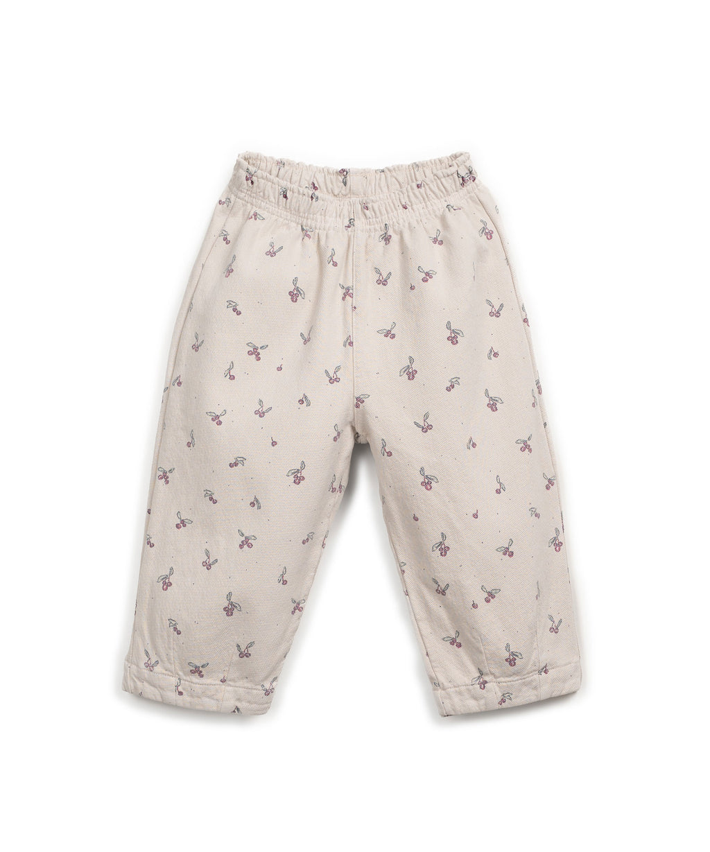 Play up printed twill trousers | tones