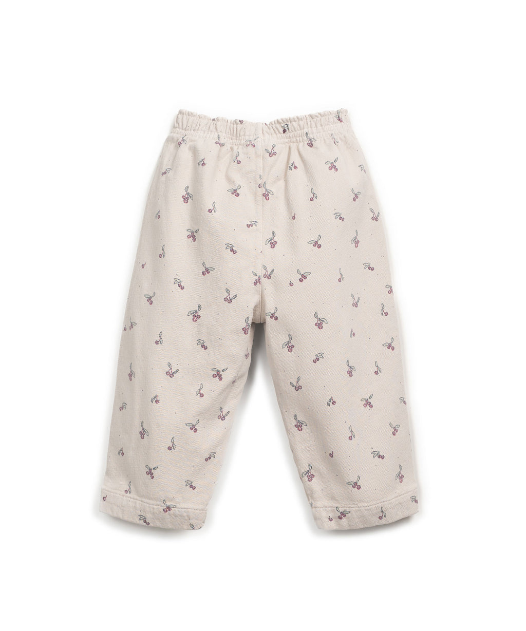 Play up printed twill trousers | tones