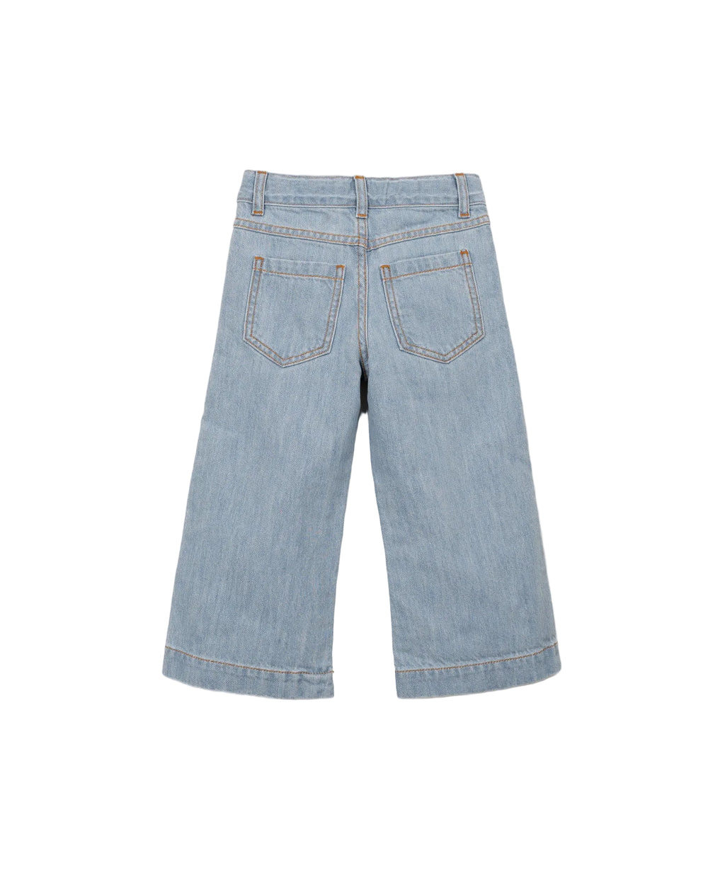 Play up wide leg trousers | denim