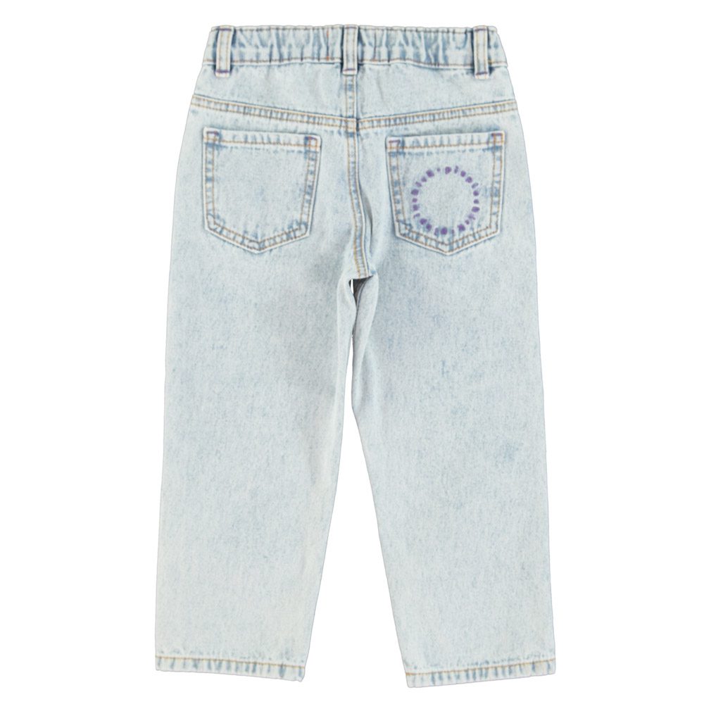 Piupiuchick unisex trousers | washed light blue denim
