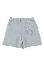 Piupiuchick boy shorts | ecru w/ indigo stripes