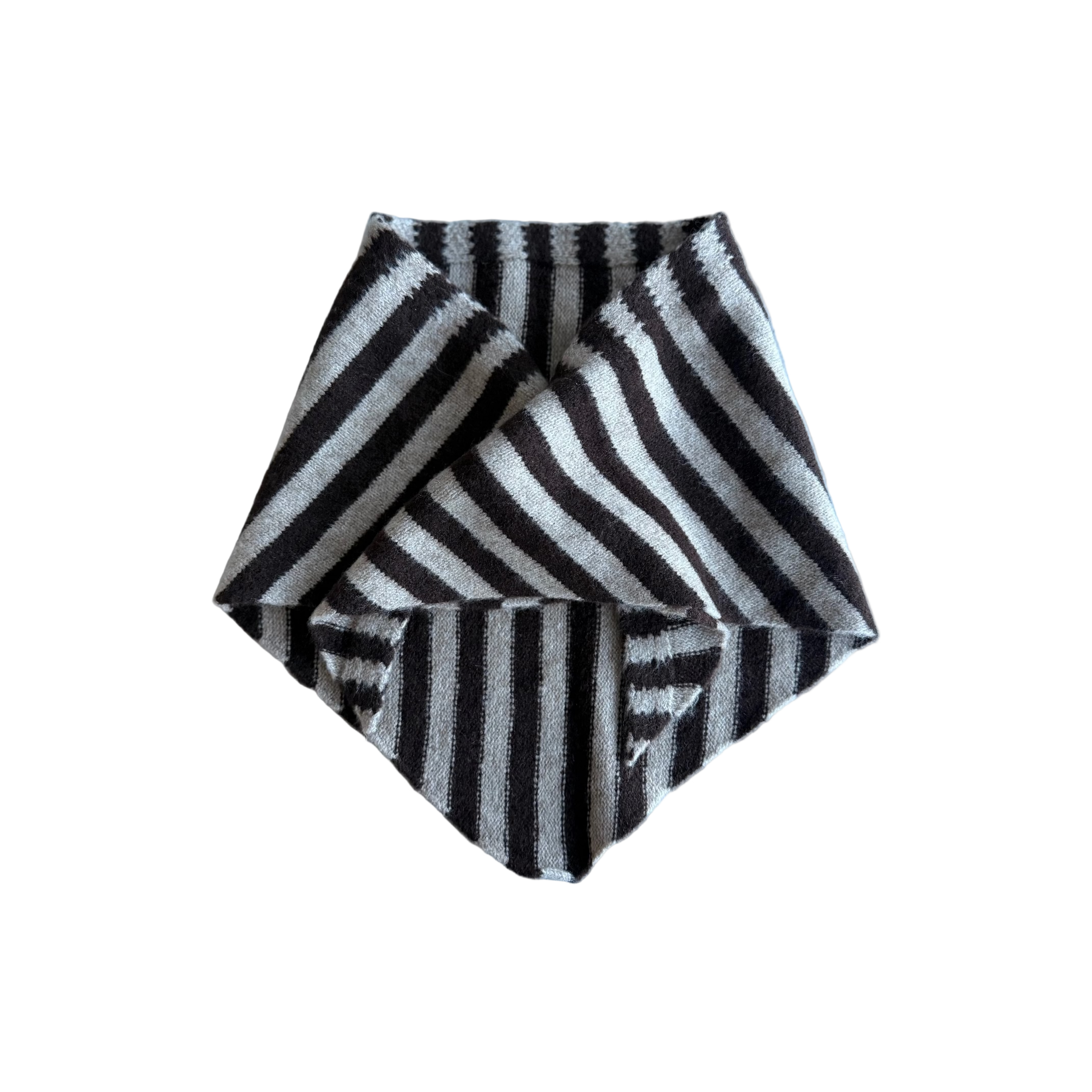 Striped scarf | brown