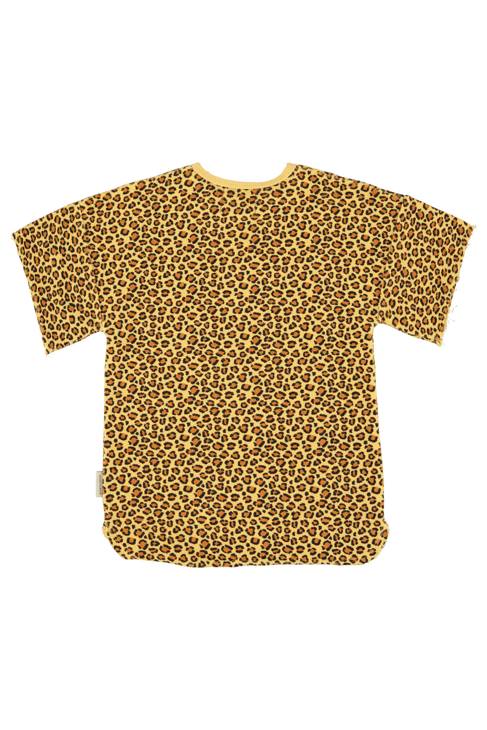 Piupiuchick t-shirt dress | mustard animal print