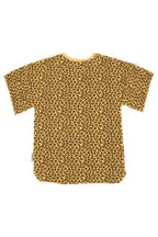 Piupiuchick t-shirt dress | mustard animal print