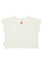 Piupiuchick t'shirt |ecru w/ "peace" print