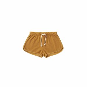 Rylee + Cru terry track short | gold