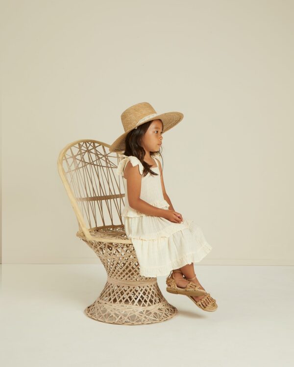 Rylee + Cru ruffle swing dress | ivory - Afbeelding 3